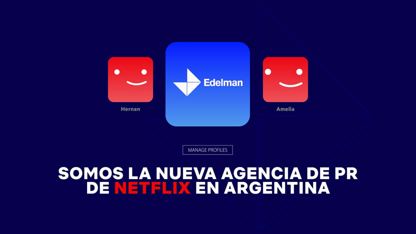 Edelman manejará PR de Netflix Argentina