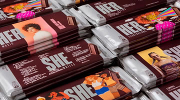 BETC convierte barras de chocolate Hersheys en plataforma para artistas mujeres