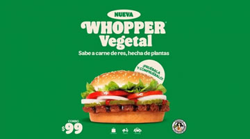Burger King México: Nueva Whopper Vegetal