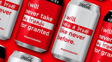 Coca-Cola sustituye su icónico logo para inspirar esperanza y optimismo