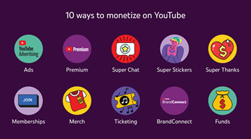 10 formas de monetizar en YouTube