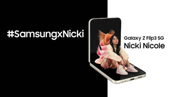 Nicki Nicole presentó el Samsung plegable