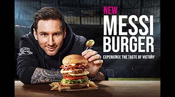 Hard Rock Café lanza su nueva hamburguesa inspirada por Lionel Messi