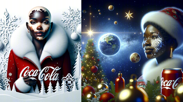 Winnie Harlow se unió a Coca-Cola para celebrar la navidad